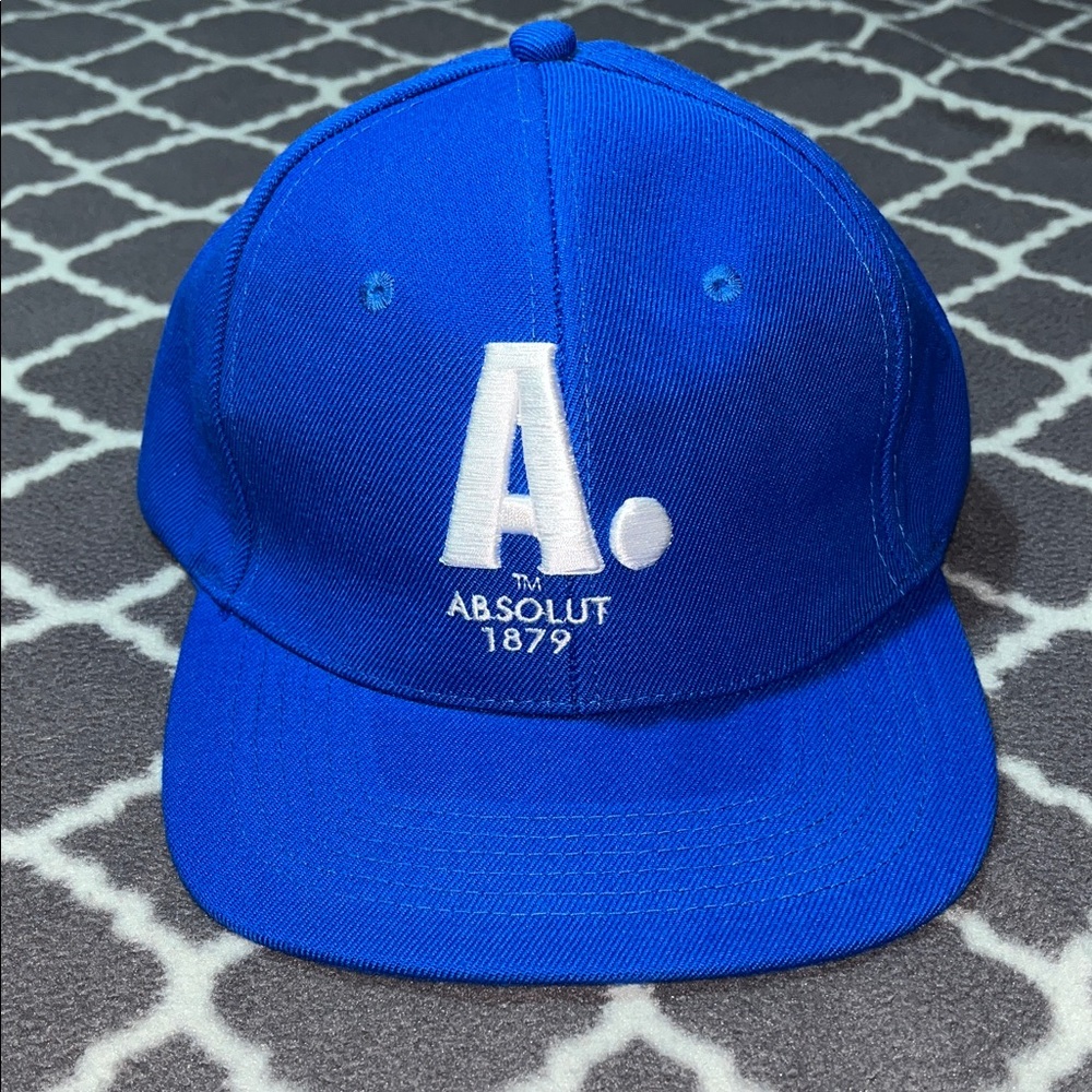 NWOT Absolut Vodka Logo Blue Promotional Hat - OSFA